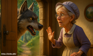 قصة ذات الرداء الأحمر Little Red Riding Hood والذئب الشرير – نسخة مشوّقة ومبسطة للأطفال