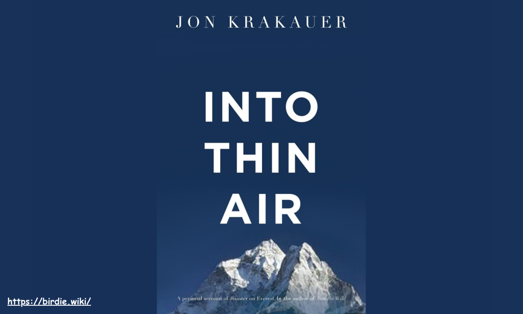 Into Thin Air_ لـ جون كراكور Jon Krakauer